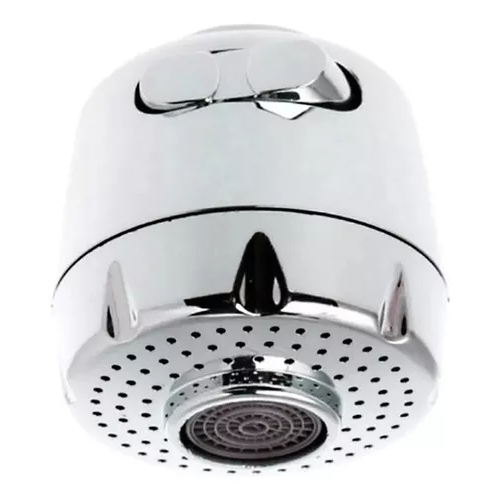 Bico Arejador Chuveirinho p/ Torneira Gourmet Jato Duplo Cromado - ABS