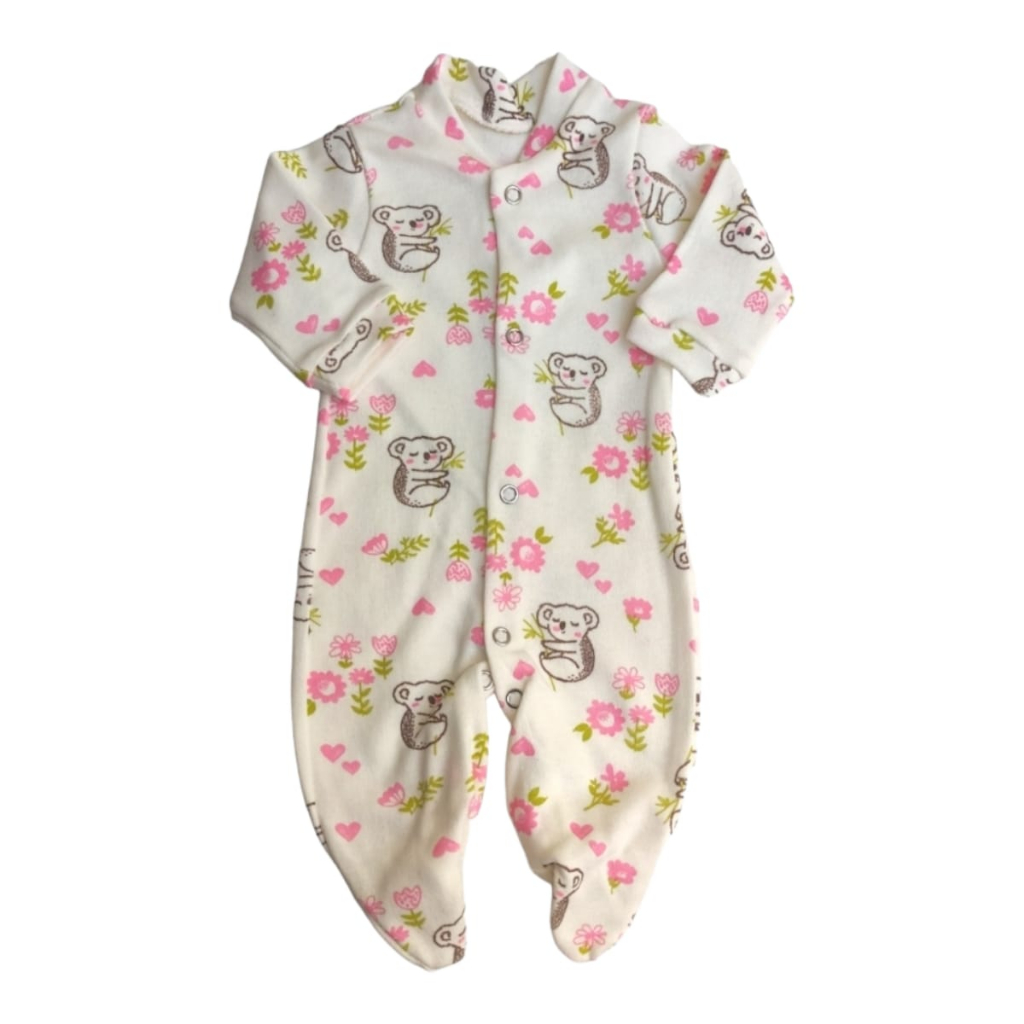 Macacão Bebê Prematuro Estampado Algodão Roupa De Bebê Boneca Reborn