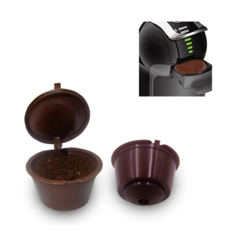 4 Unidade Cápsula Café Reutilizável Dolce Gusto Recarregável Refrescante Efectivo Promoção