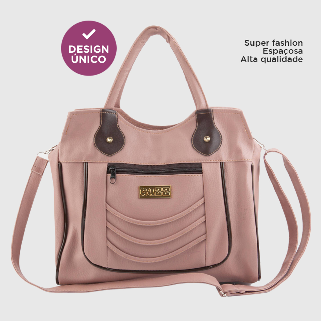 Bolsa Feminina Grande Ombro e Transversal Estilosa Cores Moda em Oferta na Shopee