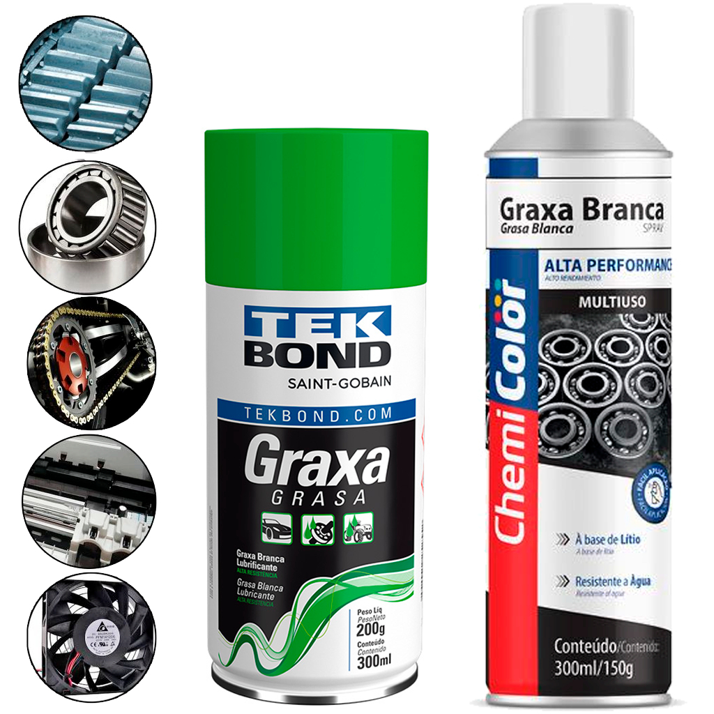 Graxa De Lítio Multiuso Em Spray Branca Uso Geral De Gravidade em Oferta na Shopee
