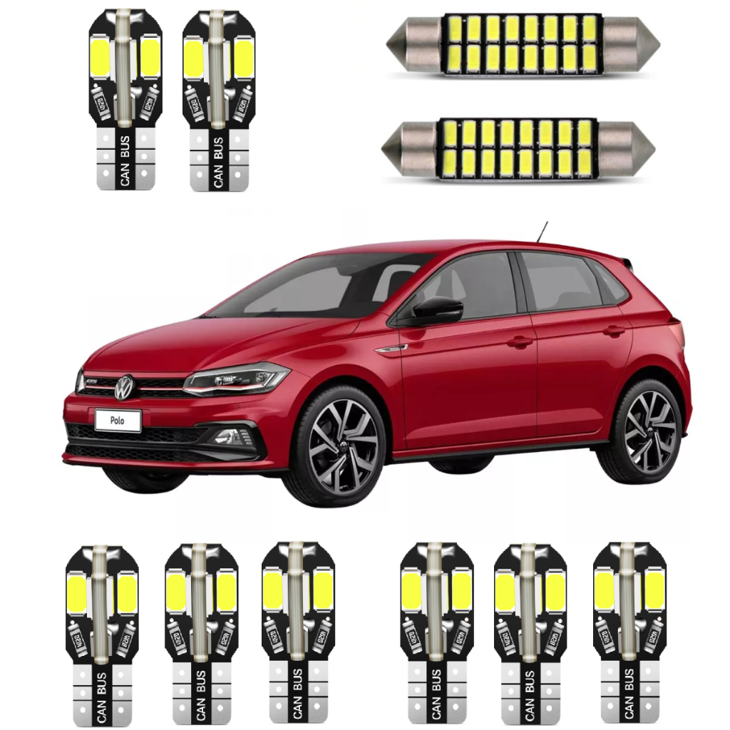 Kit Led Interior Premium Vw Polo Virtus Gts - Canbus em Oferta na Shopee