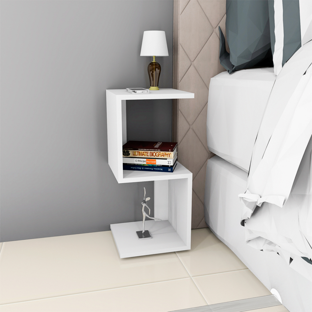 Mesa de Cabeceira Modelo S ou Z para Quarto ou lateral três opções de cor