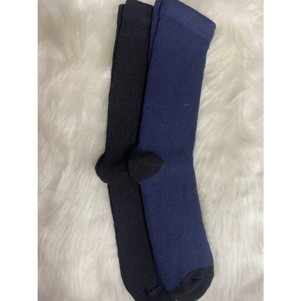 KIT 2 PARES DE MEIA TERMICA CANELADA CANO ALTO