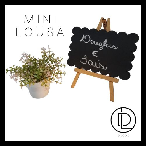 Mini Lousa Giz com Cavalete / Mini Lousa Decorativa de Mesa com Cavalete  Mini Lousa Giz em Oferta na Shopee