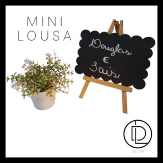 Mini Lousa Giz com Cavalete / Mini Lousa Decorativa de Mesa com Cavalete  Mini Lousa Giz em Oferta na Shopee