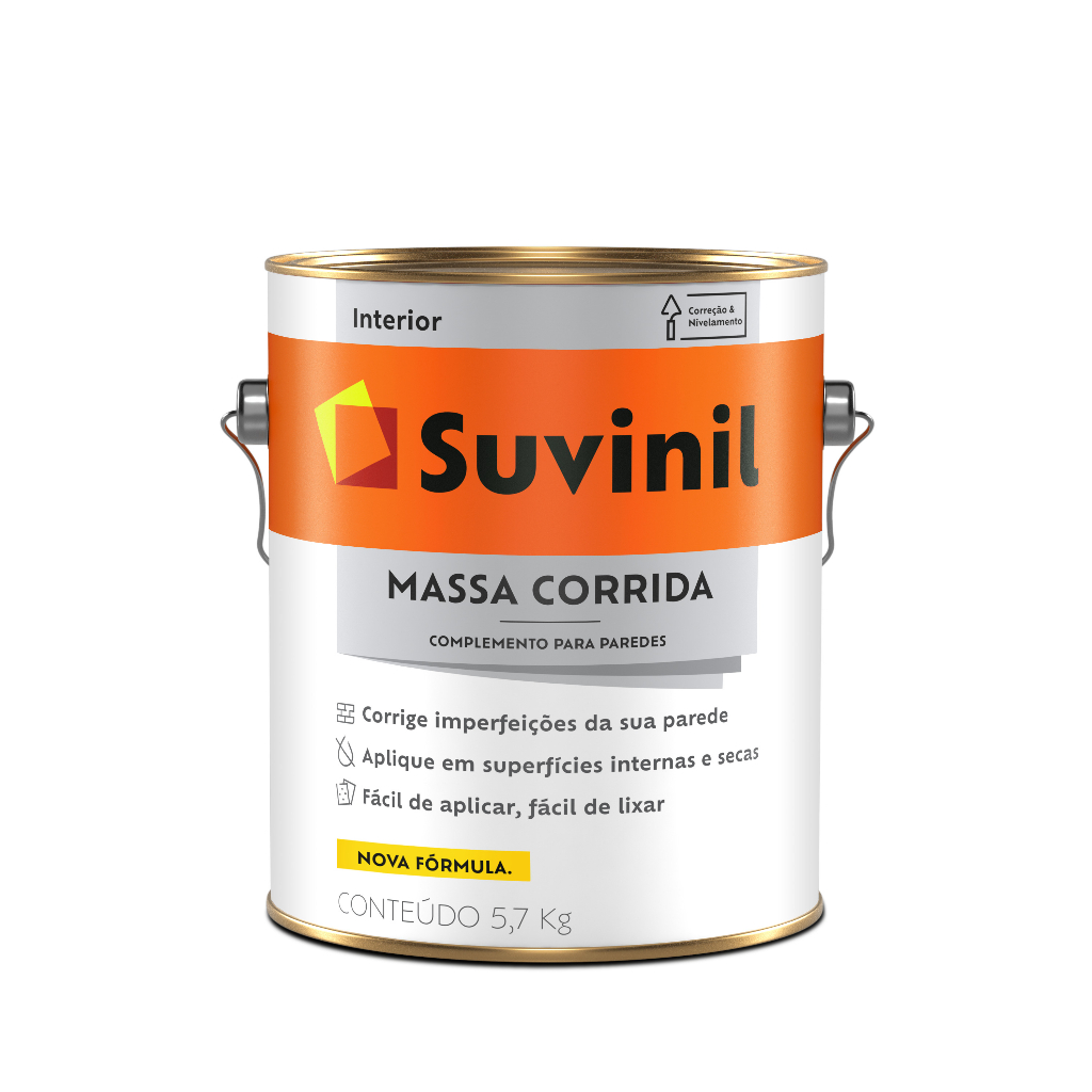 Massa Corrida 5,7kg Parede Suvinil Massa PVA Tapa furo Suvinil em Oferta na Shopee