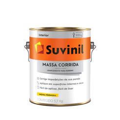 Massa Corrida 5,7kg Parede Suvinil Massa PVA Tapa furo Suvinil