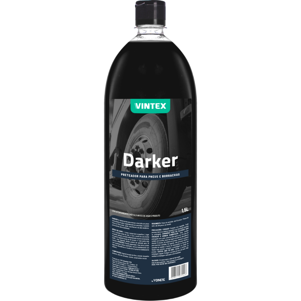 Darker 1,5L Preteador para Passar no Escapamento Borracha Pneu Pretinho Vintex em Oferta na Shopee