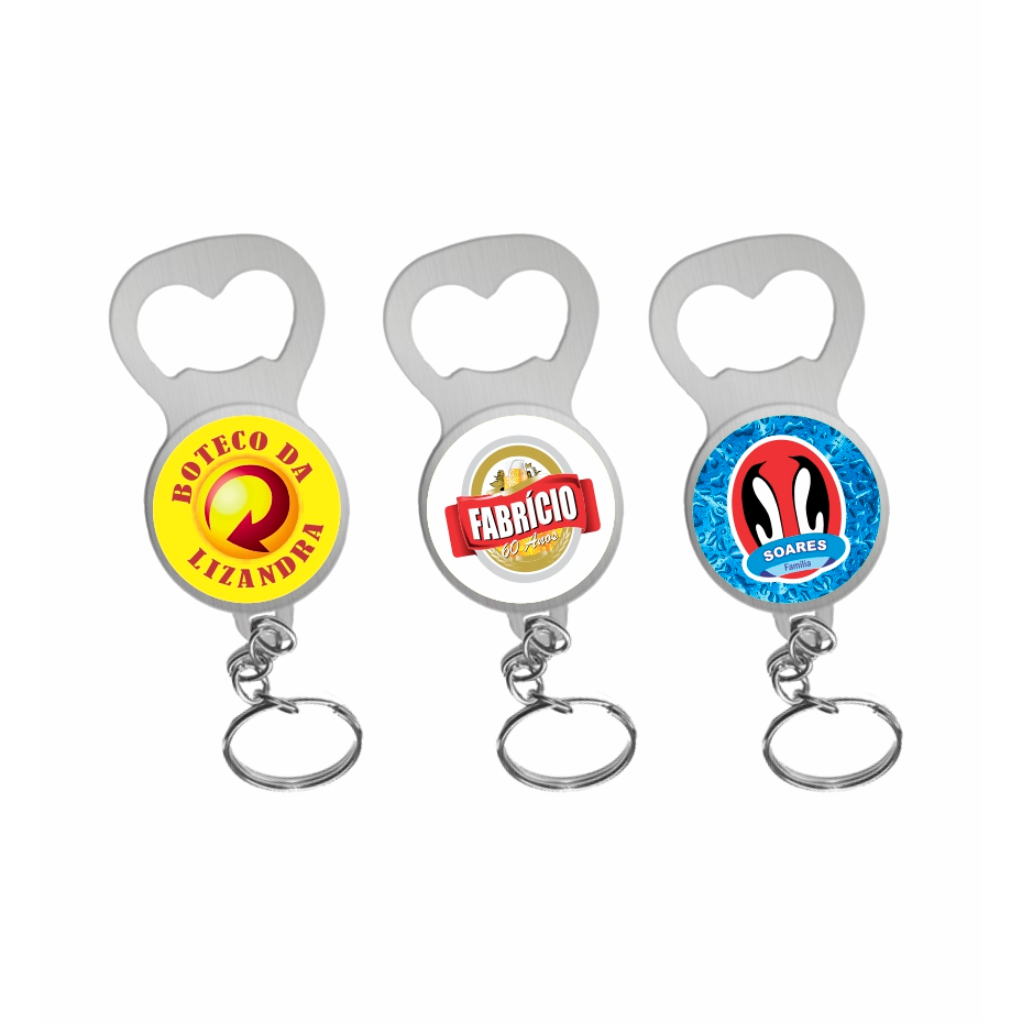 Chaveiro Personalizado Abridor de Garrafa - 01 Un