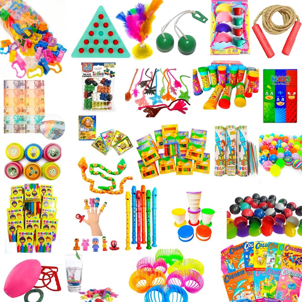 50 Brinquedo Dia Das Crianças Lembrancinha Infantil Para Kit Festas Aniversario Prenda Criança novo em Oferta na Shopee