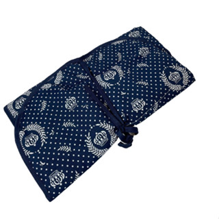 Trocador Fralda Portátil Para Bebê Impermeável com Bolso Compacto Enxoval Menino Coroa Azul Marinho