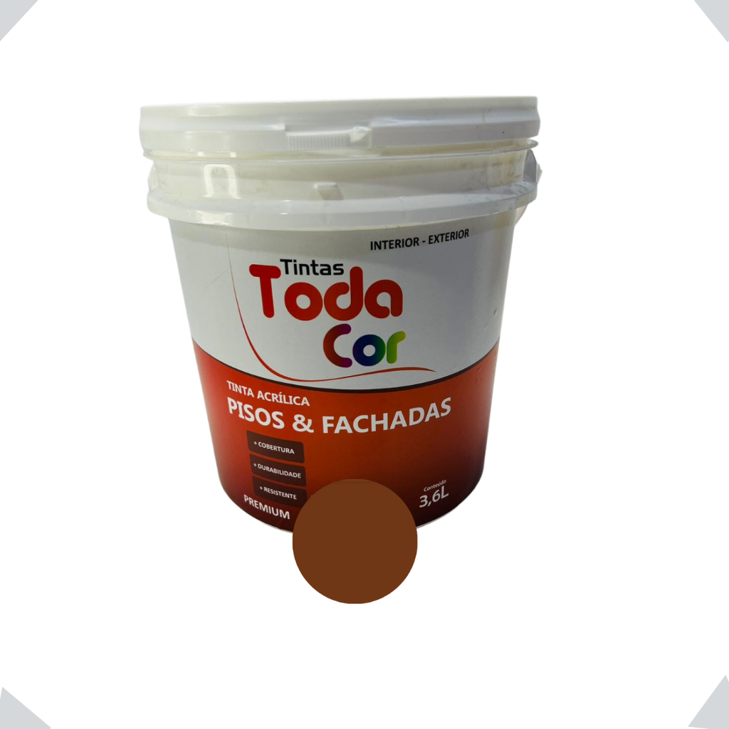 Tinta Acrílica Premium Pisos E Fachadas Todacor Original 3.6 L Cor Marrom