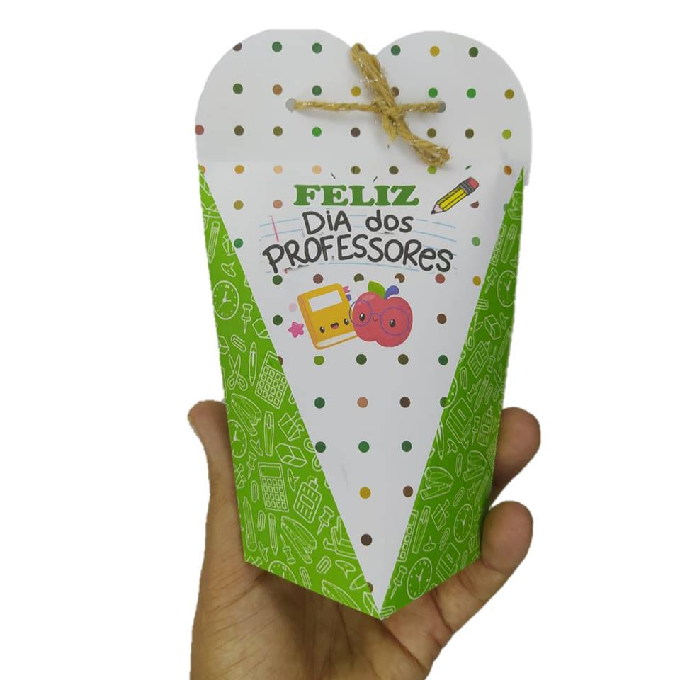 Caixinhas Dia Dos Professores Lembrança Embalagem Doce