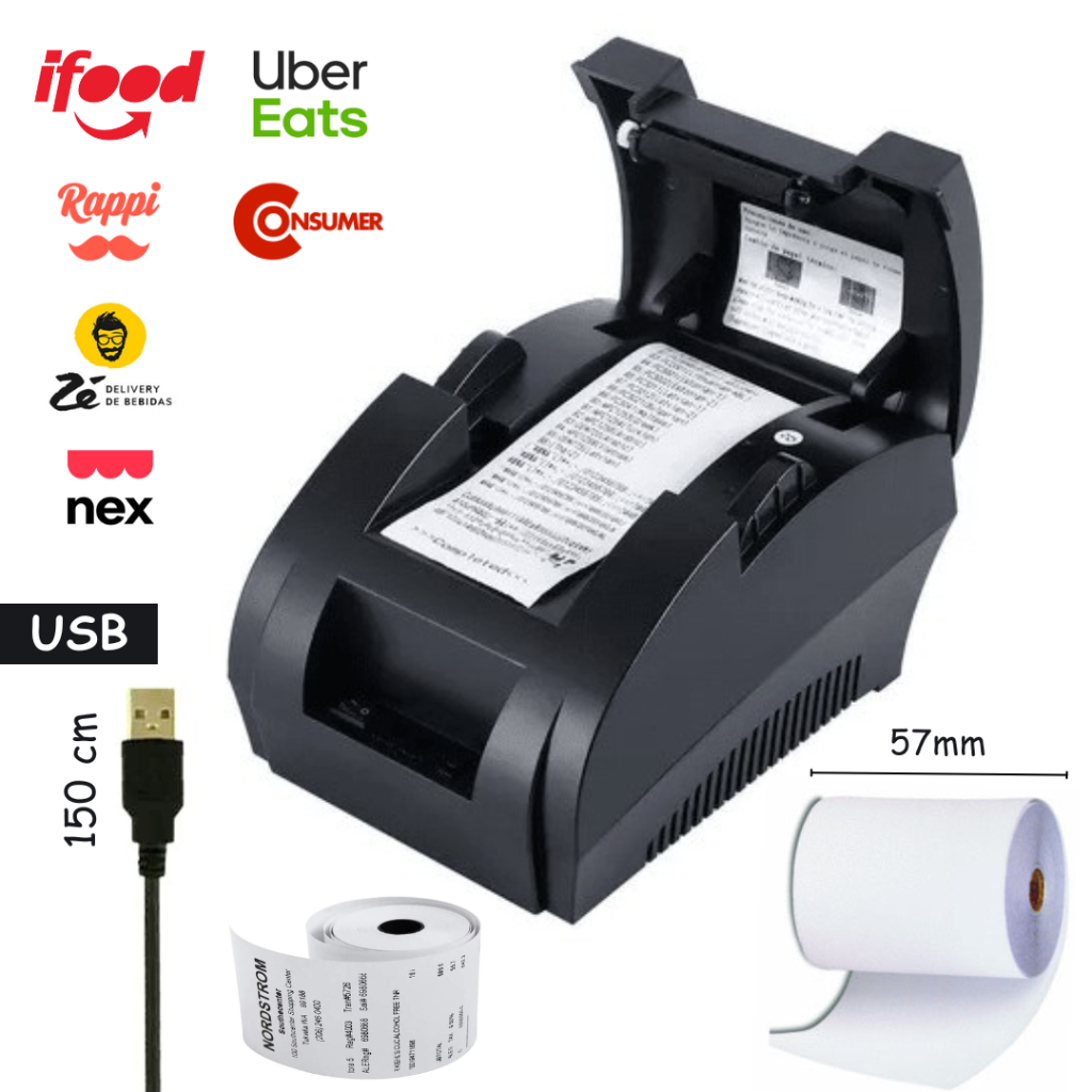 Impressora Termica Cupom Nao Fiscal 58mm Tickts Pc Bivolt em Oferta na Shopee