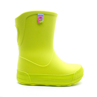 Galocha Bota Infantil Plugt Menina Leve Confortável Mono Color Verde Neon