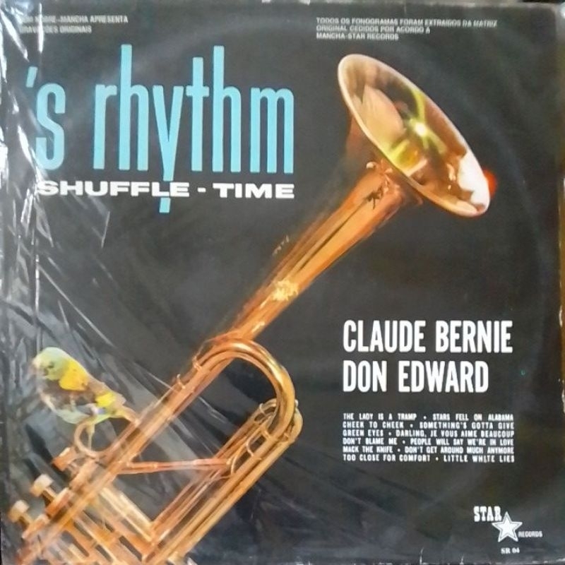 lp vinil - claude bernie don edward shuffle time samba rock