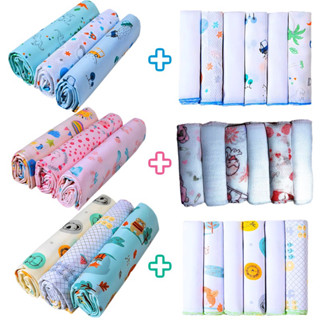 Kit Enxoval Bebe 9 Peças 6 Pano de Boca Babete Toalhinha Infantil + 3 Cueiro Flanelado Estampado de Bebê 100% Algodão em Oferta na Shopee