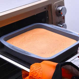 Forma Para Bolo Quadrada De Silicone Assadeira Antiaderente Pães E Torta Cozinha