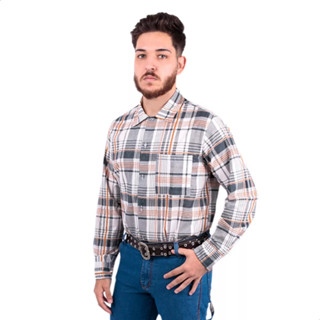 camisa serviço masculina tradicional xadrez