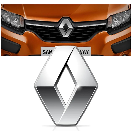 Emblema Grade Logan 12/14 Sandero 08/14 Cromado
