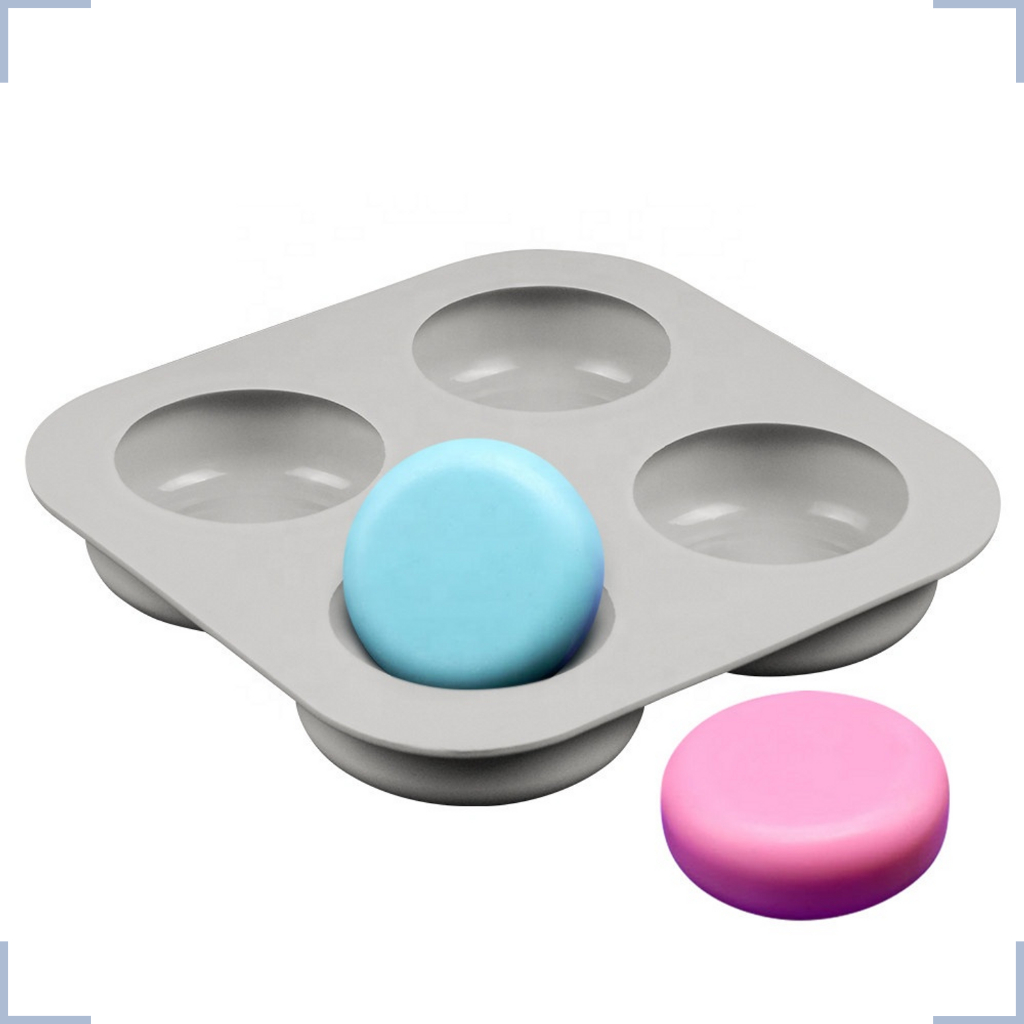 Molde Sabonete Artesanal Silicone Circular - "LNATURAL" em Oferta na Shopee