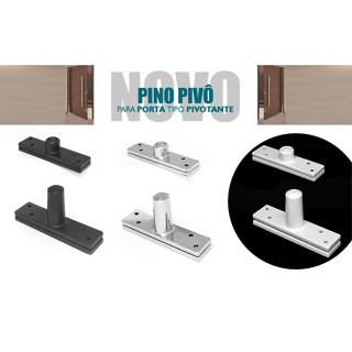 DOBRADIÇA PINO PIVO P/ PORTA PIVOTANTE ATE 150KG HAGA