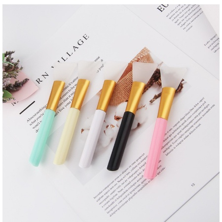 Pacote kit 12 Espatula silicone pincel acessorio aplicar skin care mascara facial creme serum base make cosmetico maquia