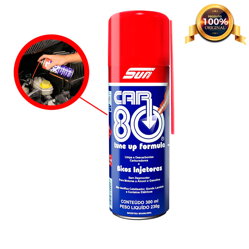 Descarbonizante Car80 Original Limpeza De Bico Injetor Carburador 300ML em Oferta na Shopee