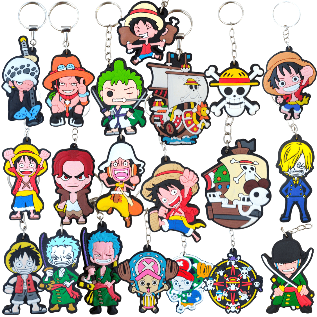 Chaveiros Emborrachados Geek Nerd Anime One Piece Ruffy Sanji Zoro Usopp Piratas Mugiwara Chopper Navio Colecionável em Oferta na Shopee