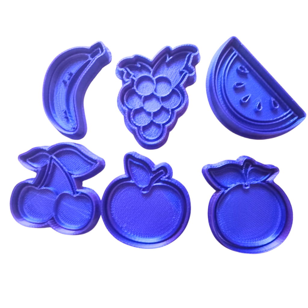 Kit com 6 Cortadores de Biscoito Pasta Americana Biscuit Frutas CT10927T em Oferta na Shopee
