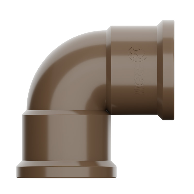 Joelho de 25mm Cotovelo Marrom soldável 90°  3/4"  Kit c/15 Tigre