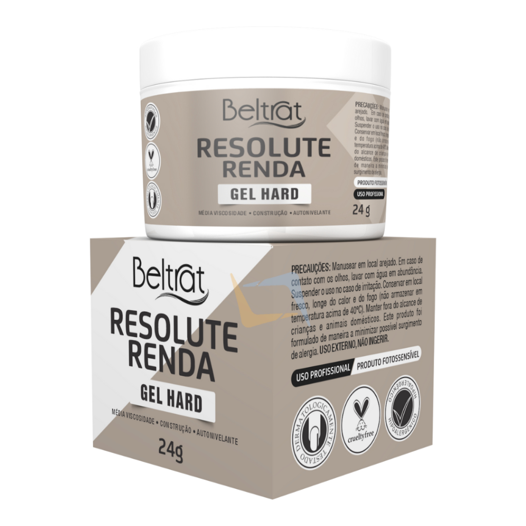 Gel Resolute Renda 24g Beltrat/ Alongamento de Unhas Artificiais em Oferta na Shopee