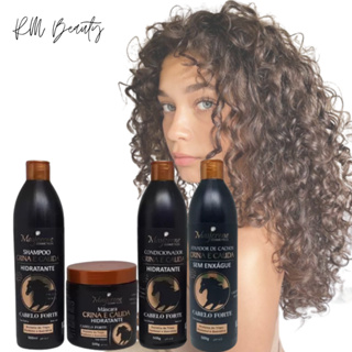 Kit Crina e Cauda Crescimento Capilar Maycrene (Shampoo, Condicionador, Máscara e Ativador De Cachos) a Pronta Entrega em Oferta na Shopee