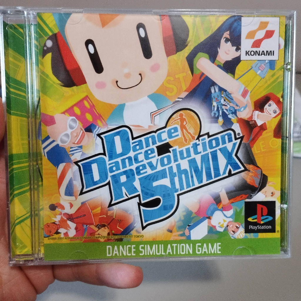 PS1 -  DANCE DANCE REVOLUTION 5TH MIX DDR - MÍDIA PRETA