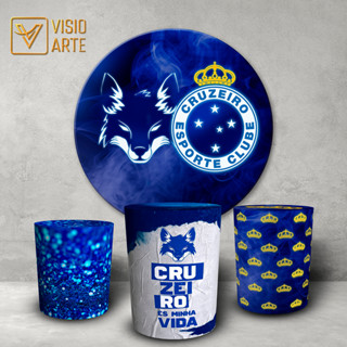 Kit Painel Cruzeiro + Trio Capas Cilindros 1,5x1,5