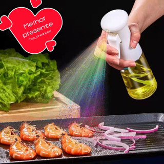 Spray Garrafa 200ML é 100ML Azeite Dispensador Churrasco Tempero Pulverizador De Óleo Vidr...