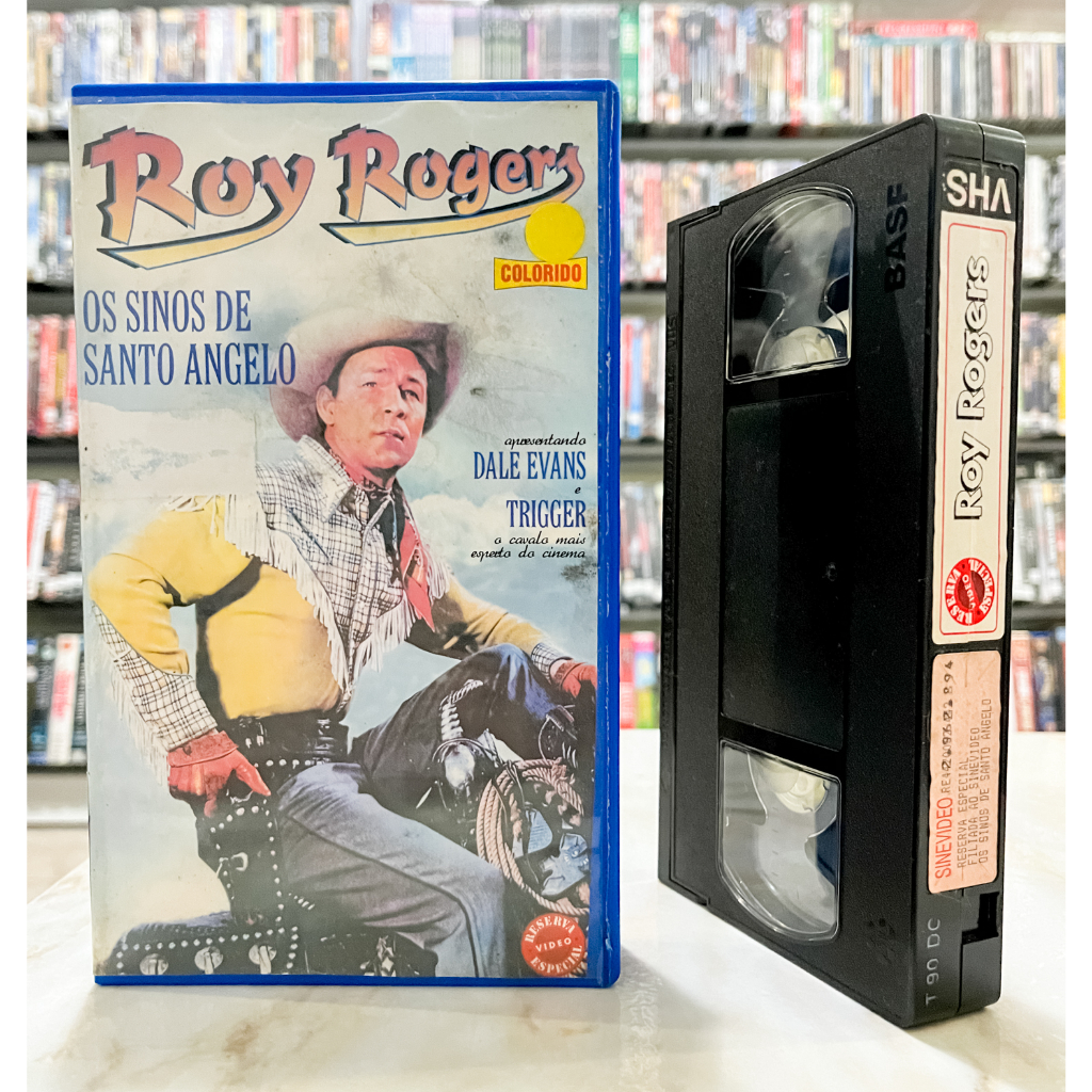 VHS Roy Rogers - Os Sinos de Santo Angelo - LEGENDADO - Dale Evans - Original - Fita Filme - Reserva Especial