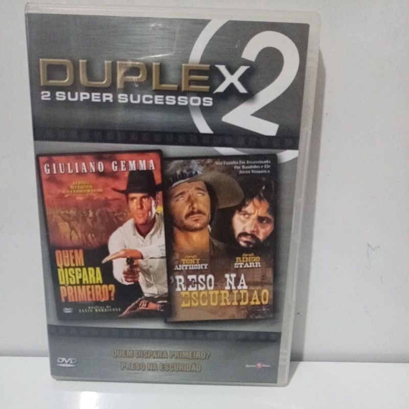 Dvd Giuliano Gemma Quem Dispara Primeiro? Tony Anthony Ringo Starr Preso Na Escuridão Excelente Estado de Conservação