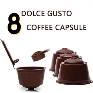 8 Cápsula Café Reutilizável Dolce Gusto Recarregável Refrescante Efectivo
