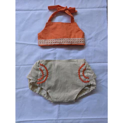 conjunto romper Jardineira Moana baby bebê infantil roupa mesversário fantasia
