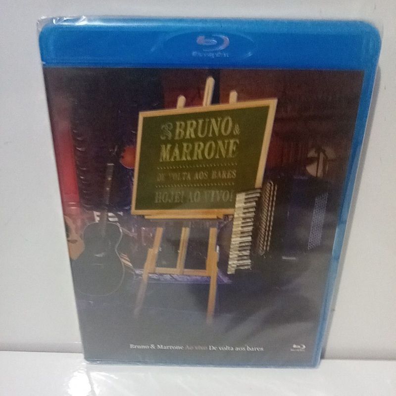 Blu-ray Bruno e Marrone De Volta Aos Bares Hoje! Ao Vivo Lacrado de Fabrica original