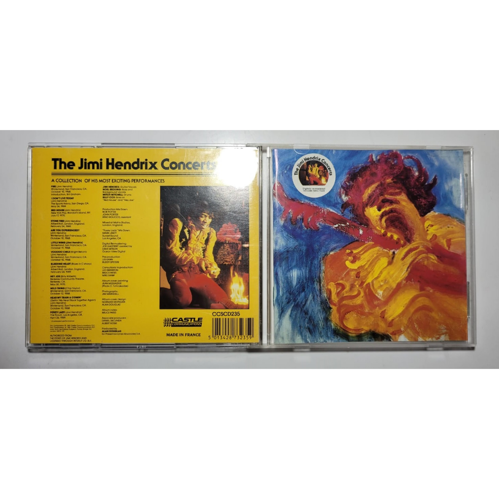 Cd Jimi Hendrix - The Jimi Hendrix Concerts Importado made in france