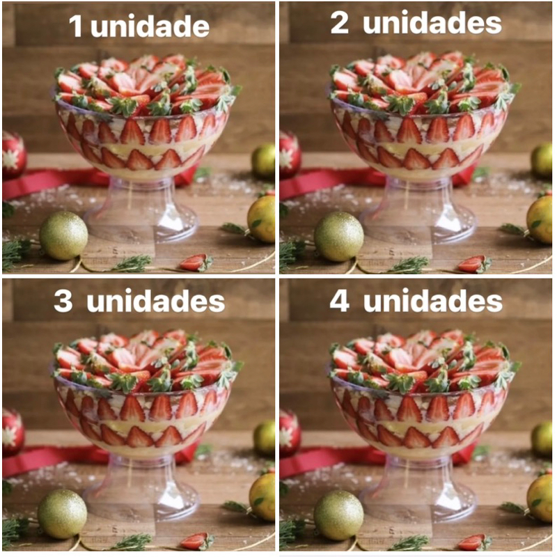 KIT TAÇAS PARA SOBREMESA 2,8L – ACRÍLICO LSC - Home & Living