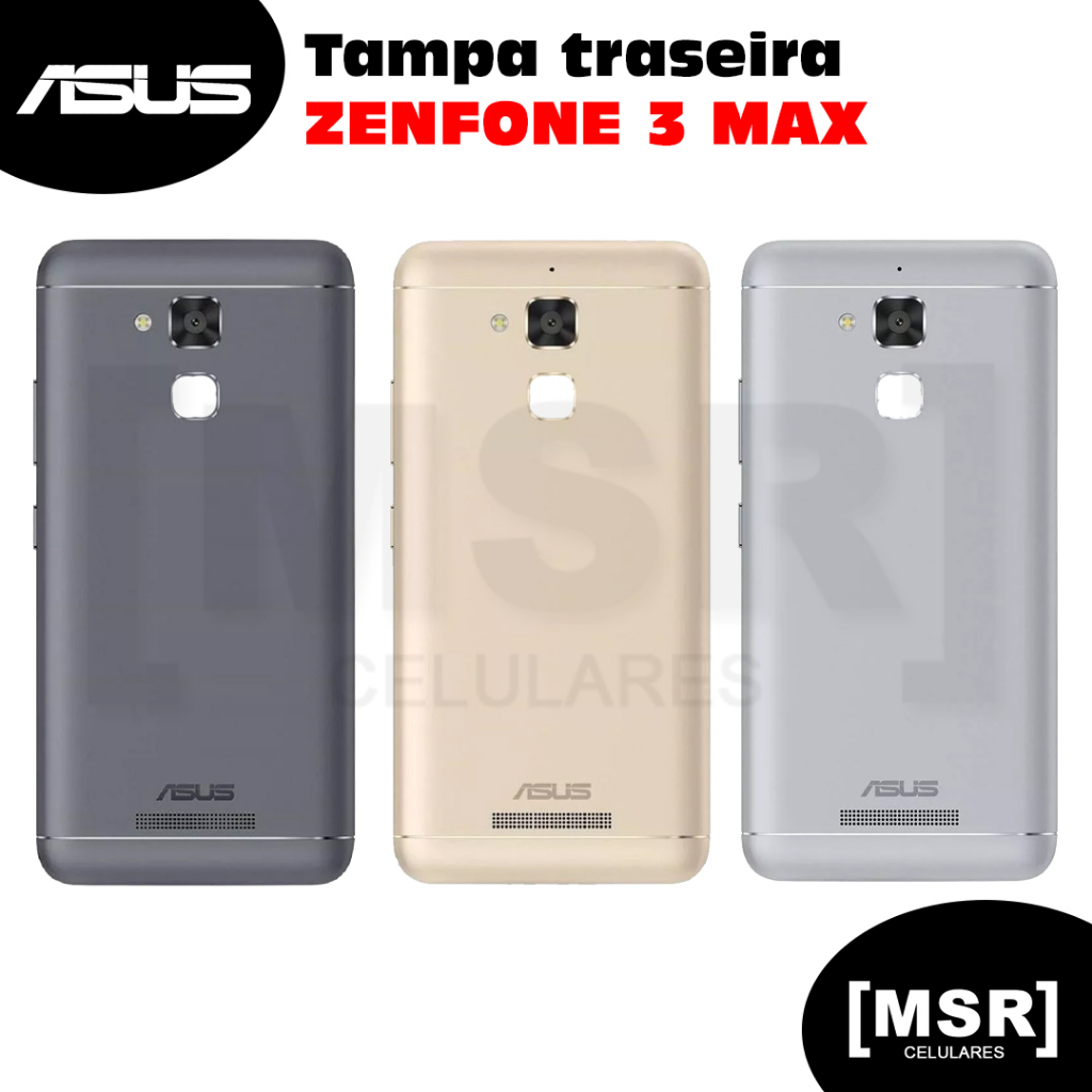 Tampa traseira celular ASUS modelo ZENFONE 3 MAX