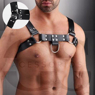 Harness Arreio Masculino Peitoral - COURO SINTÉTICO