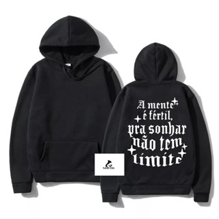Moletom Canguru Mc Kevin Esquece Homenagem Blusa Unissex Capuz e Bolso Funk A Mente é Fértil