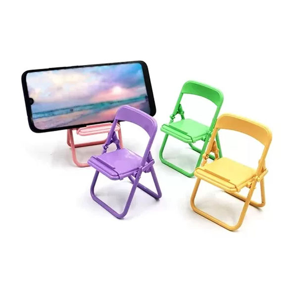 Suporte De Celular Dobrável Em Formato De Cadeira Multifuncional em Oferta na Shopee