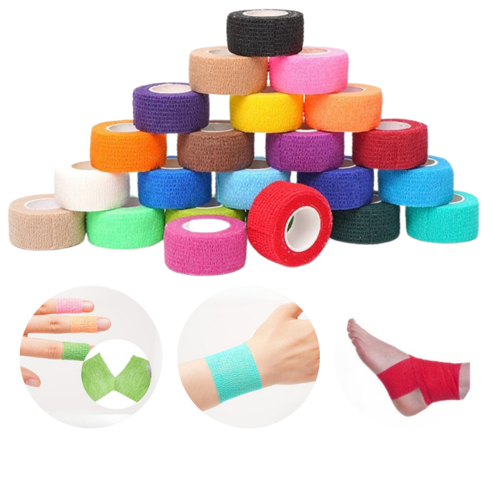 Bandagem Elástica Autoadesivas De Compressão Antiderrapante Tattoo Proteção, 4.5M - Abcshop