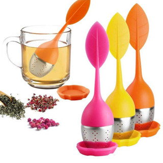 Infusor Para Chá De Silicone Folha